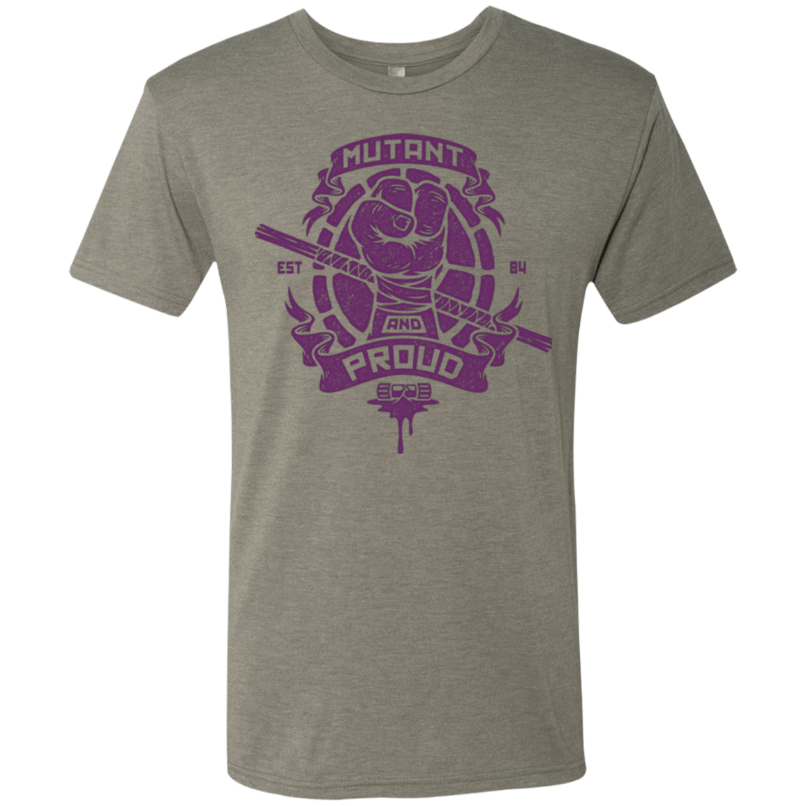 T-Shirts Venetian Grey / Small Mutant and Proud Donny Men's Triblend T-Shirt