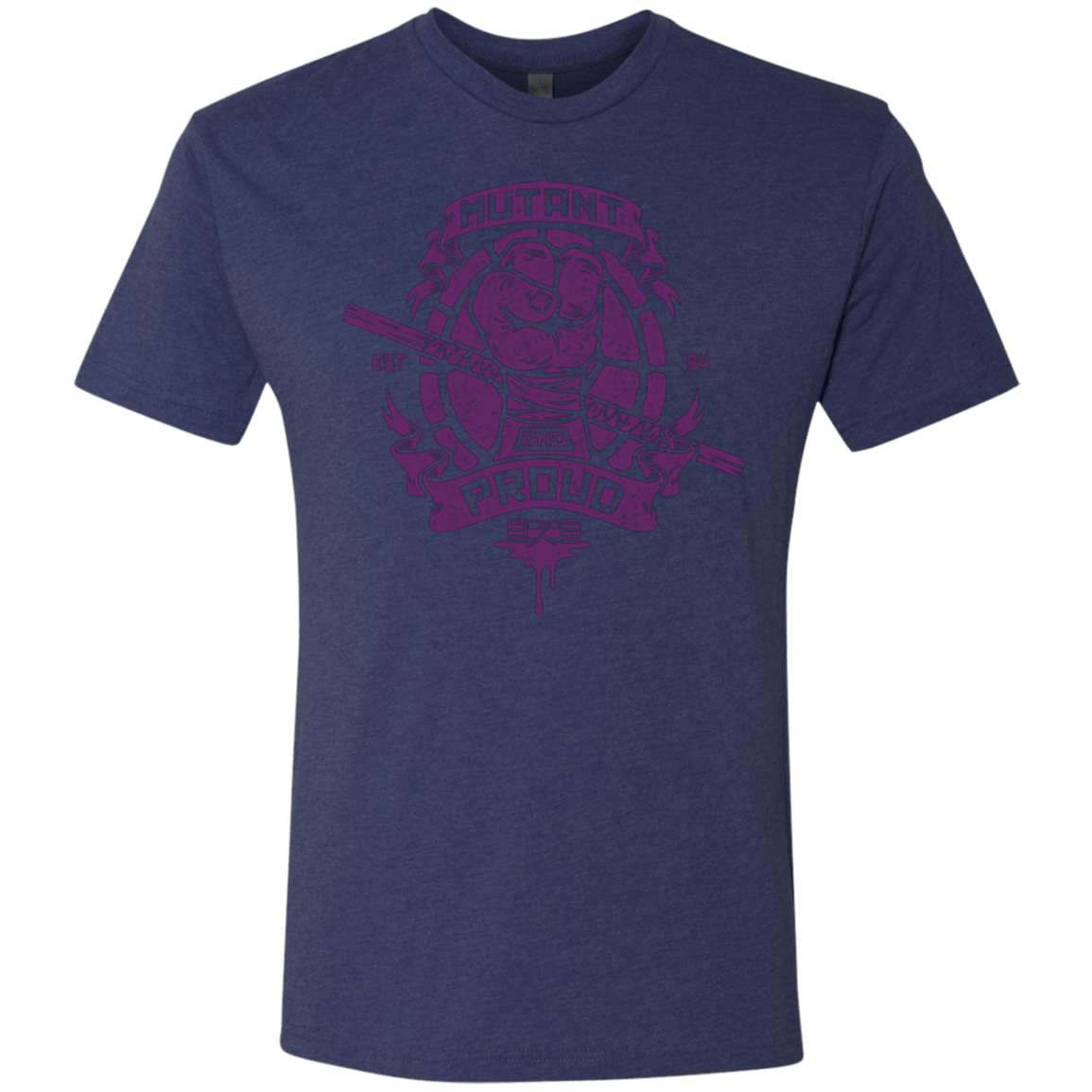 T-Shirts Vintage Navy / Small Mutant and Proud Donny Men's Triblend T-Shirt