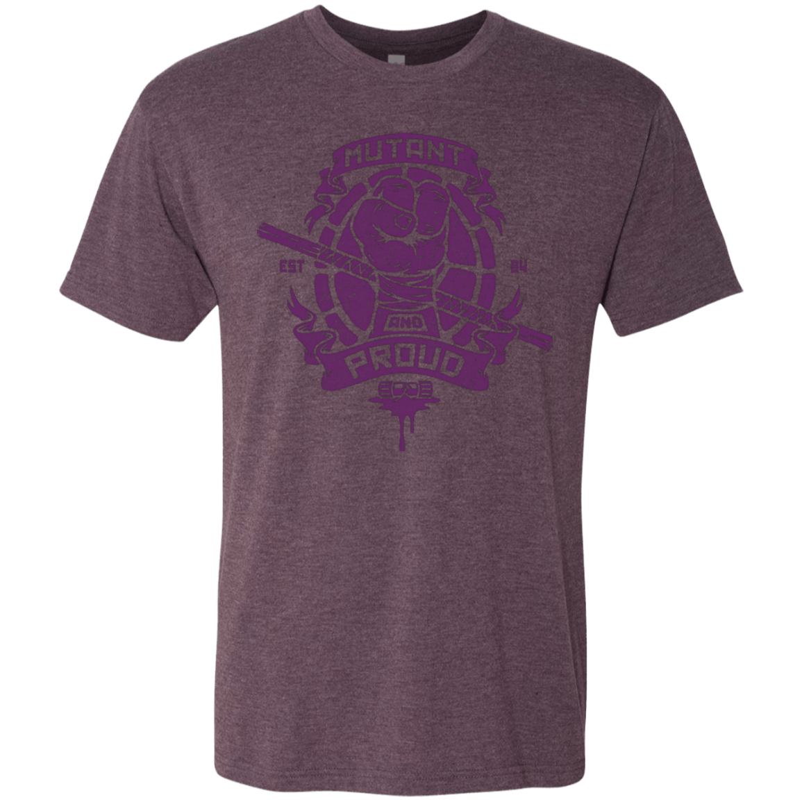 T-Shirts Vintage Purple / Small Mutant and Proud Donny Men's Triblend T-Shirt