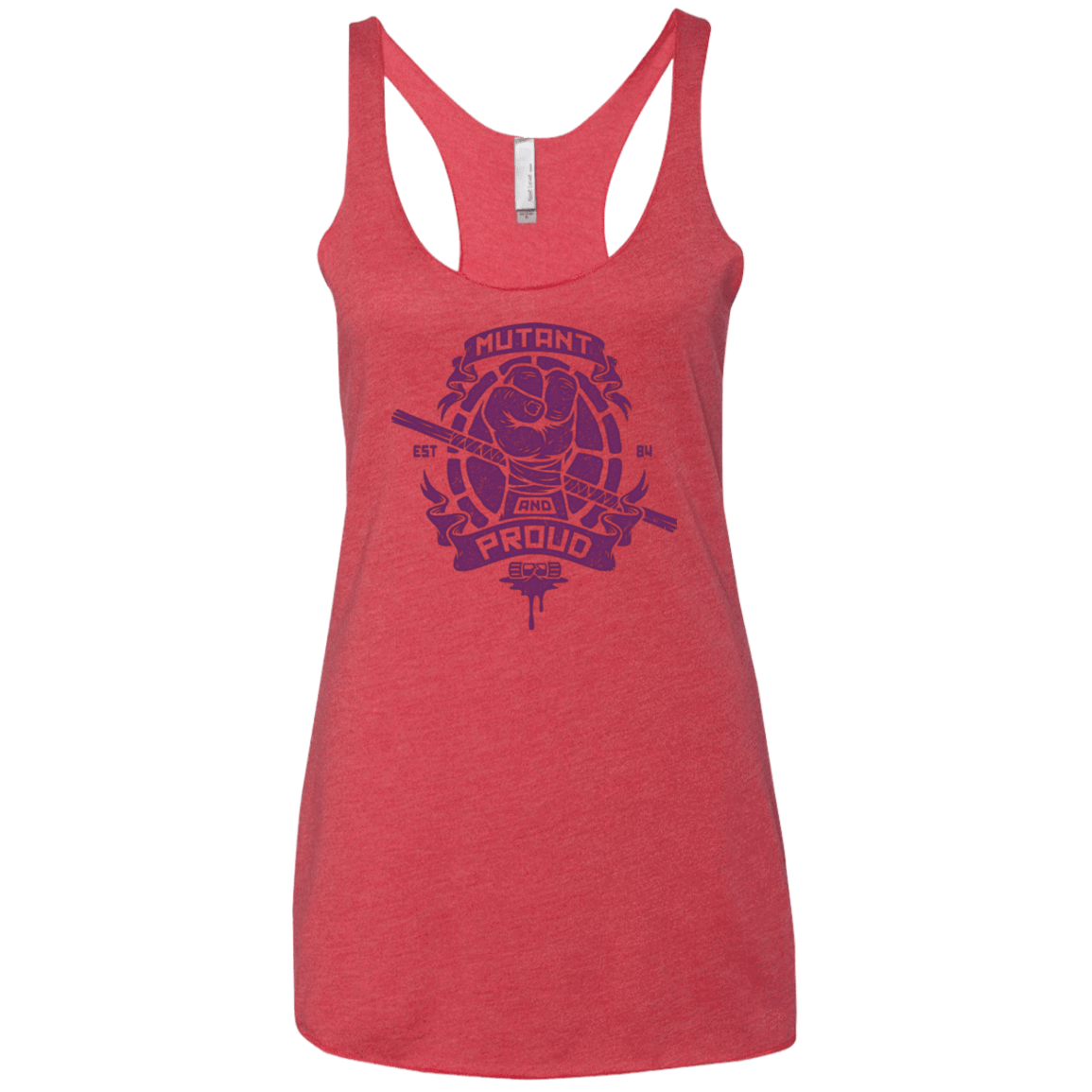 T-Shirts Vintage Red / X-Small Mutant and Proud Donny Women's Triblend Racerback Tank
