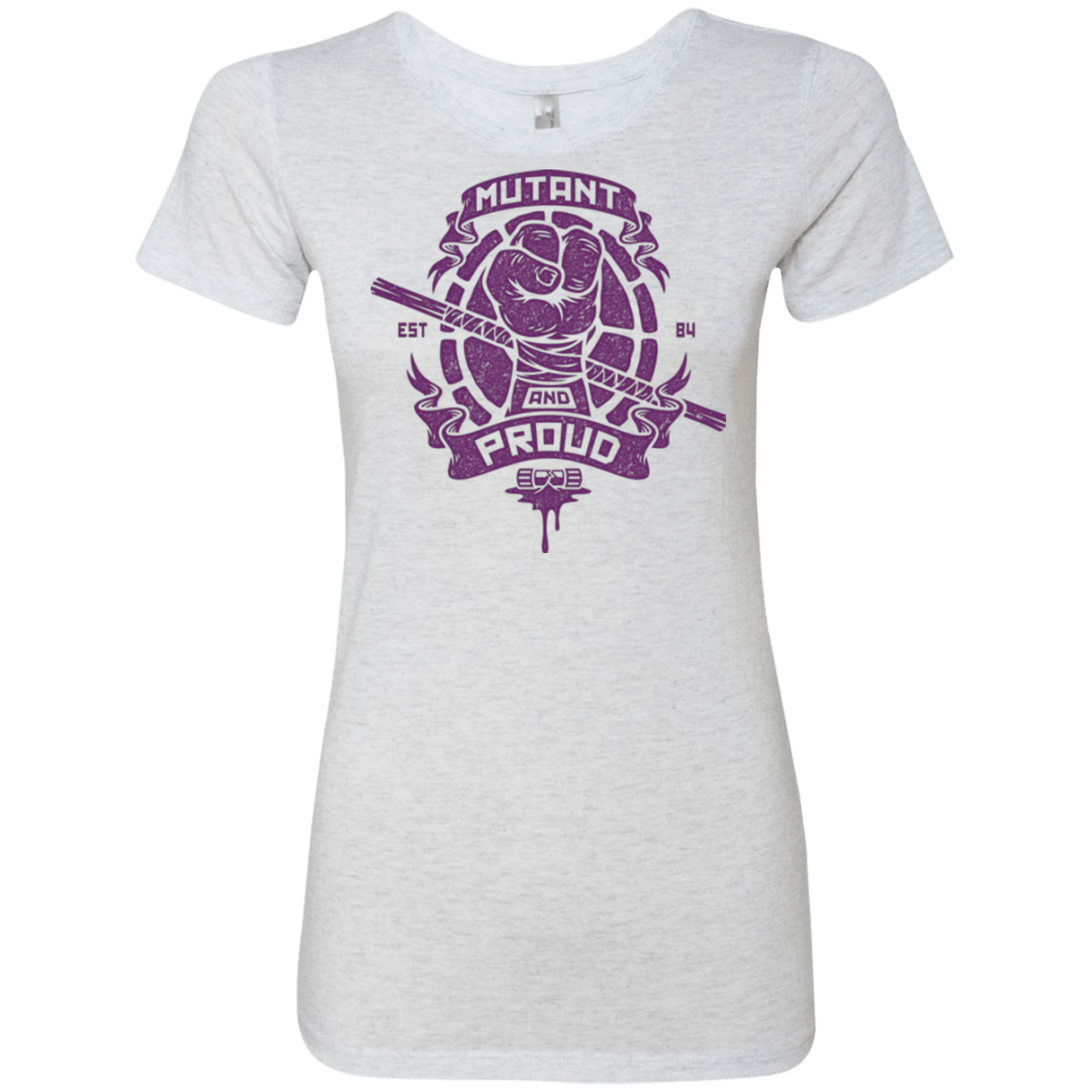 T-Shirts Heather White / Small Mutant and Proud Donny Women's Triblend T-Shirt