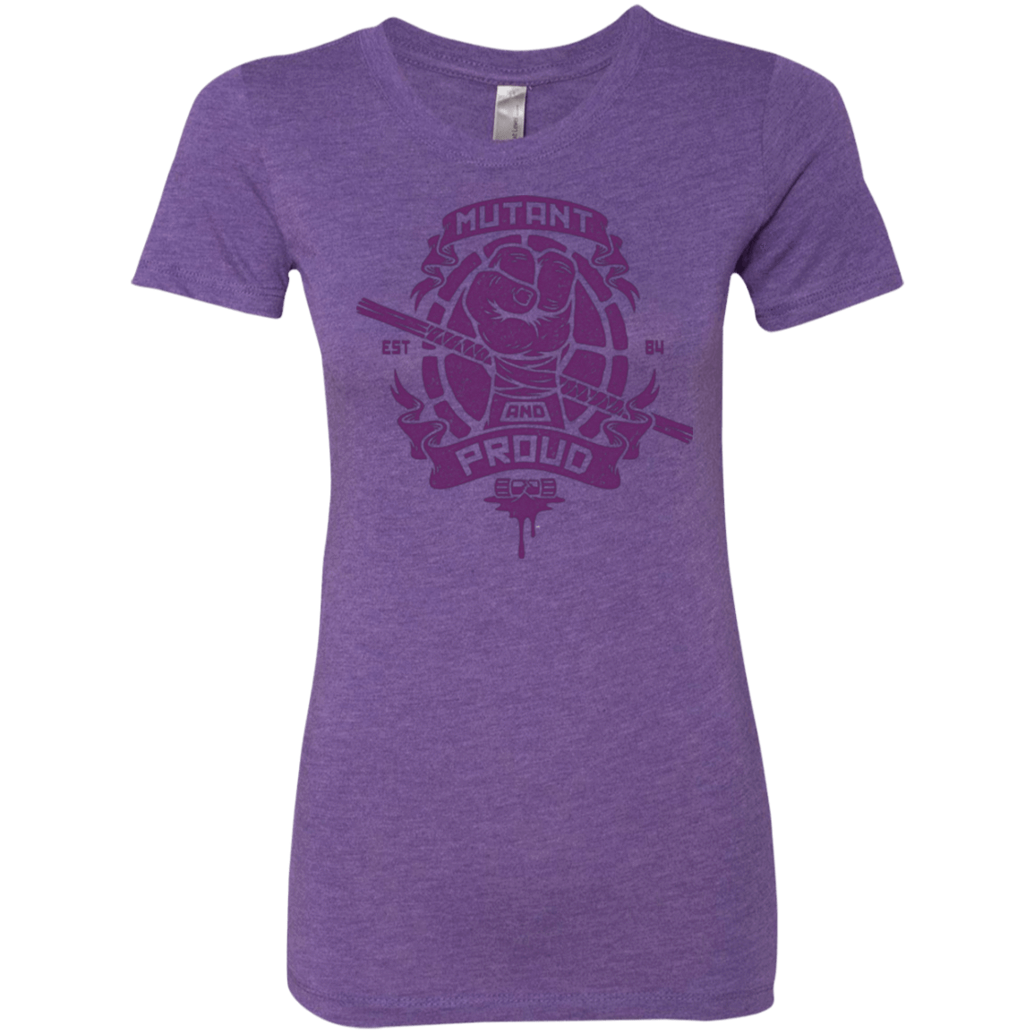 T-Shirts Purple Rush / Small Mutant and Proud Donny Women's Triblend T-Shirt