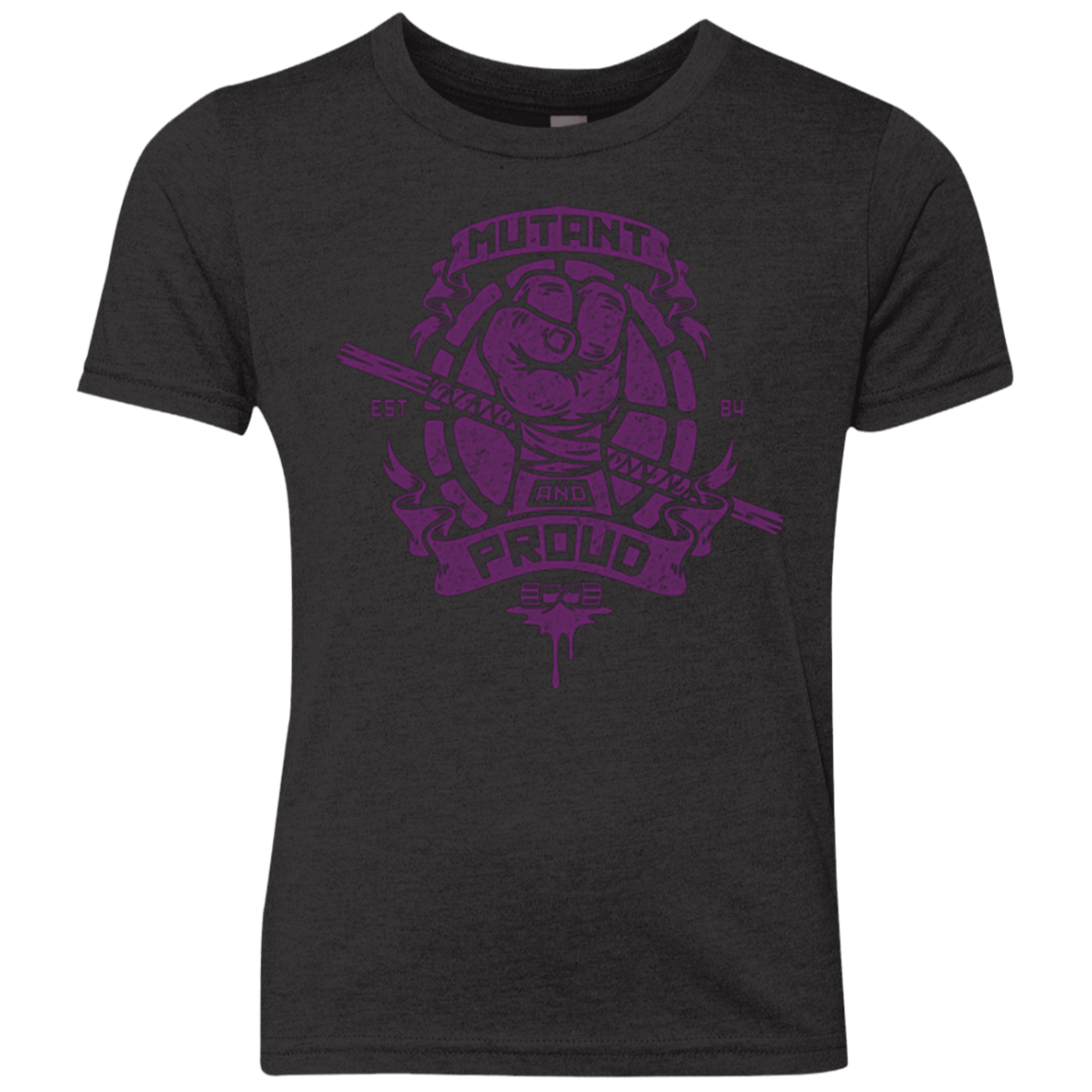 T-Shirts Vintage Black / YXS Mutant and Proud Donny Youth Triblend T-Shirt