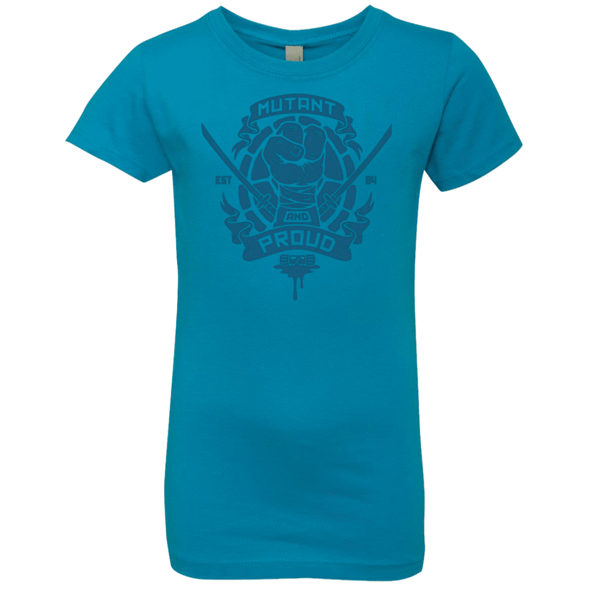 T-Shirts Turquoise / YXS Mutant and Proud Leo Girls Premium T-Shirt