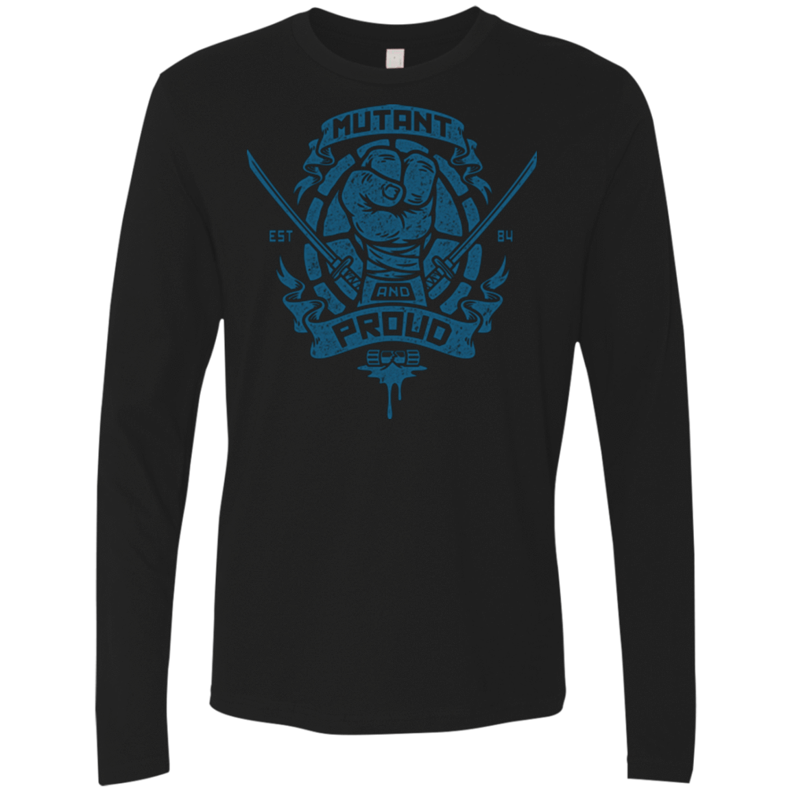 T-Shirts Black / Small Mutant and Proud Leo Men's Premium Long Sleeve