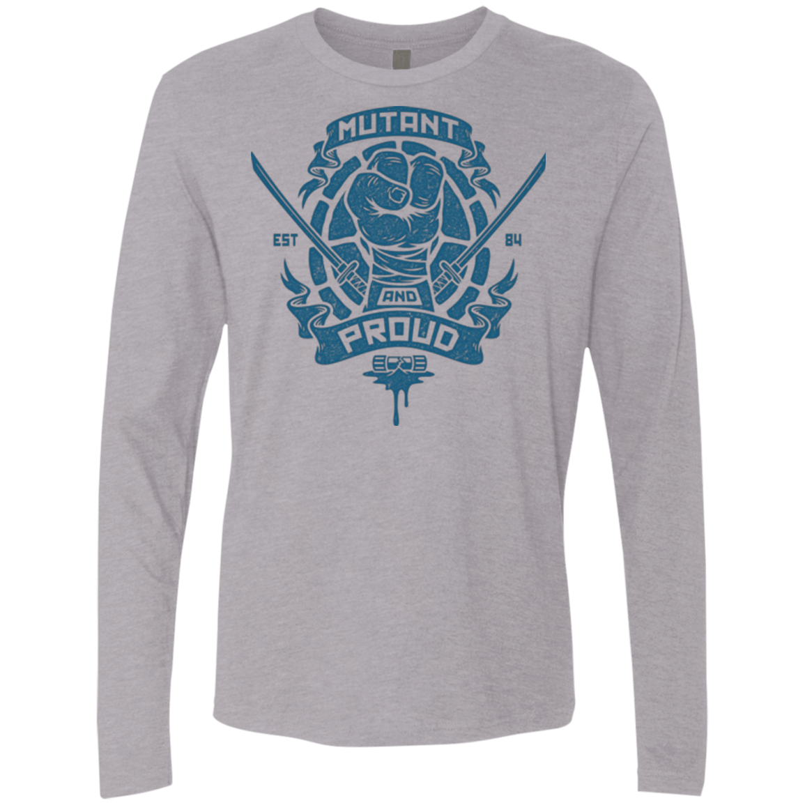 T-Shirts Heather Grey / Small Mutant and Proud Leo Men's Premium Long Sleeve