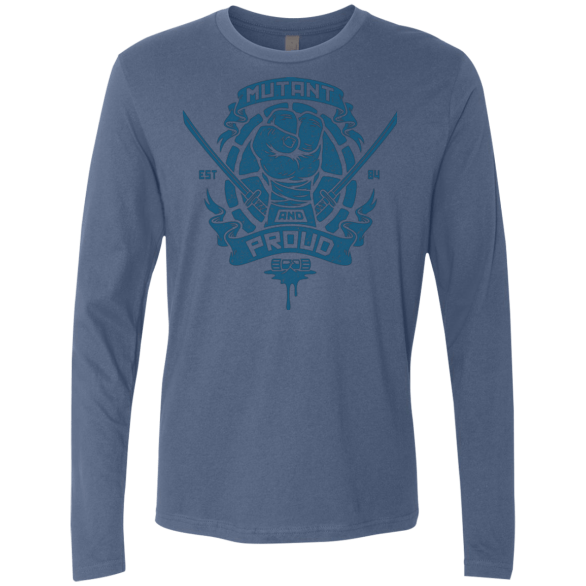 T-Shirts Indigo / Small Mutant and Proud Leo Men's Premium Long Sleeve