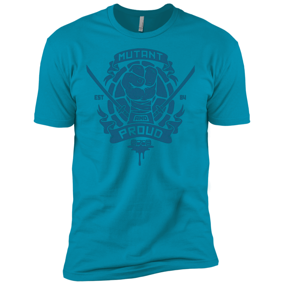T-Shirts Turquoise / X-Small Mutant and Proud Leo Men's Premium T-Shirt