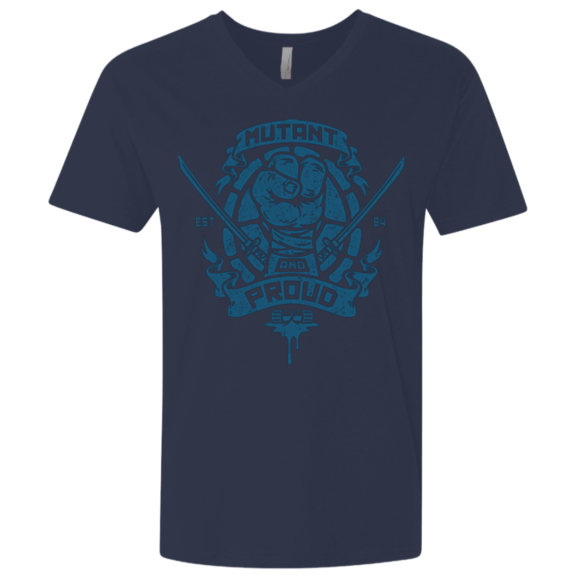 T-Shirts Midnight Navy / X-Small Mutant and Proud Leo Men's Premium V-Neck