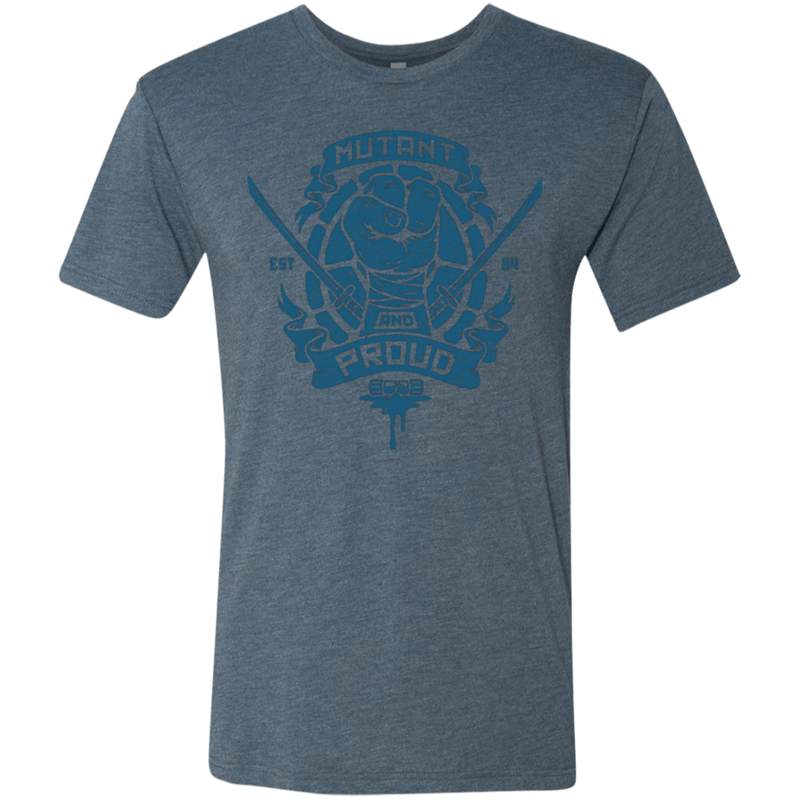 T-Shirts Indigo / Small Mutant and Proud Leo Men's Triblend T-Shirt