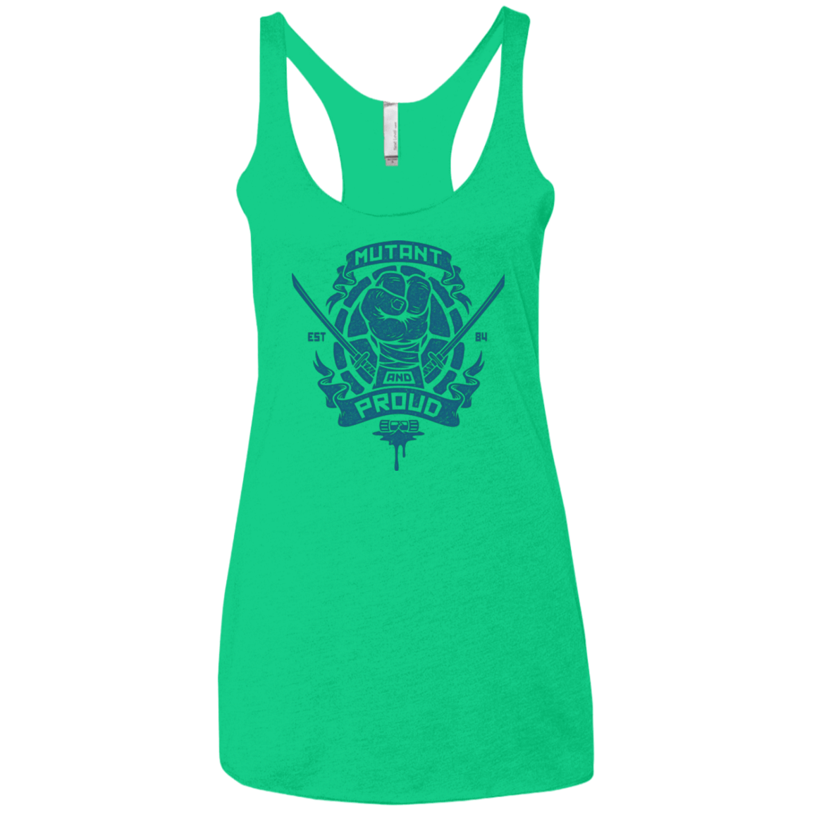 T-Shirts Envy / X-Small Mutant and Proud Leo Women's Triblend Racerback Tank