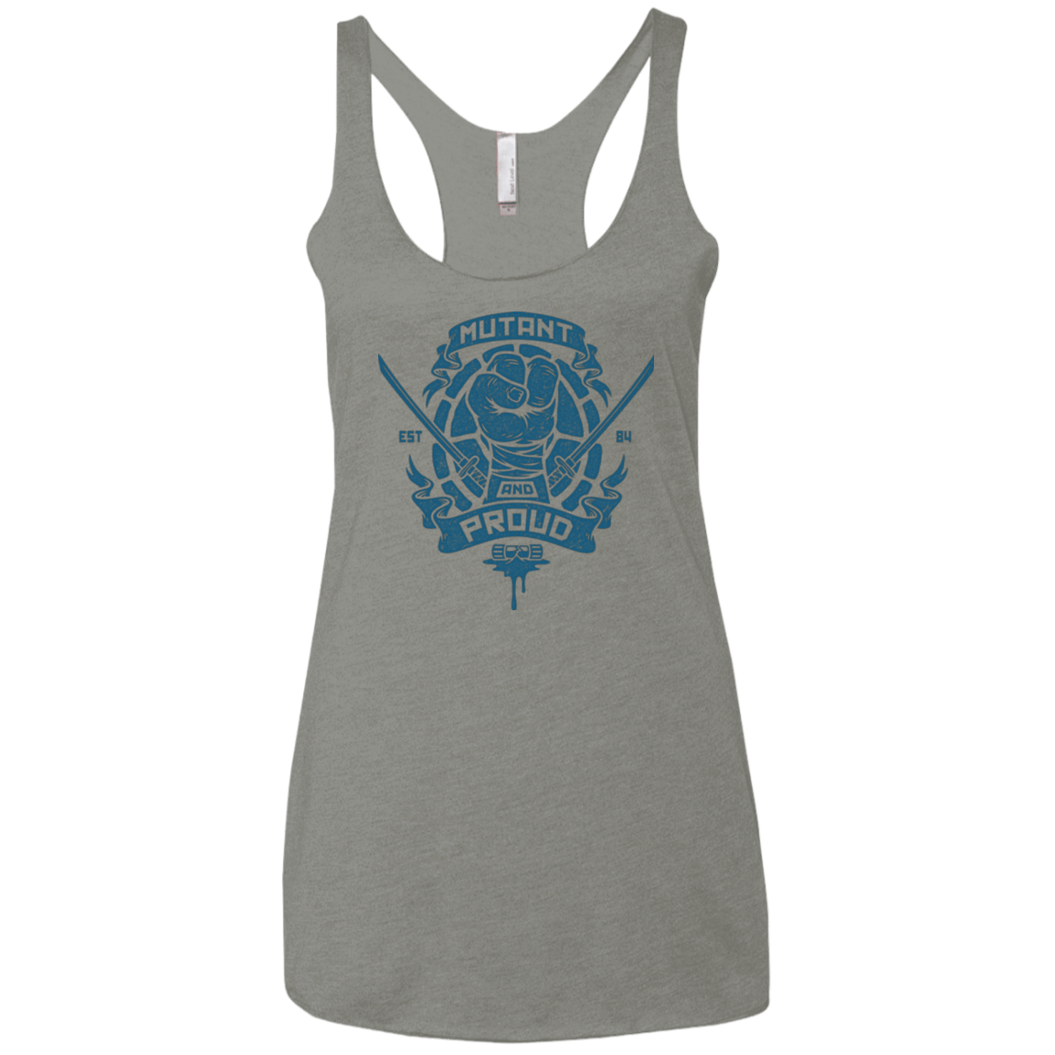T-Shirts Venetian Grey / X-Small Mutant and Proud Leo Women's Triblend Racerback Tank