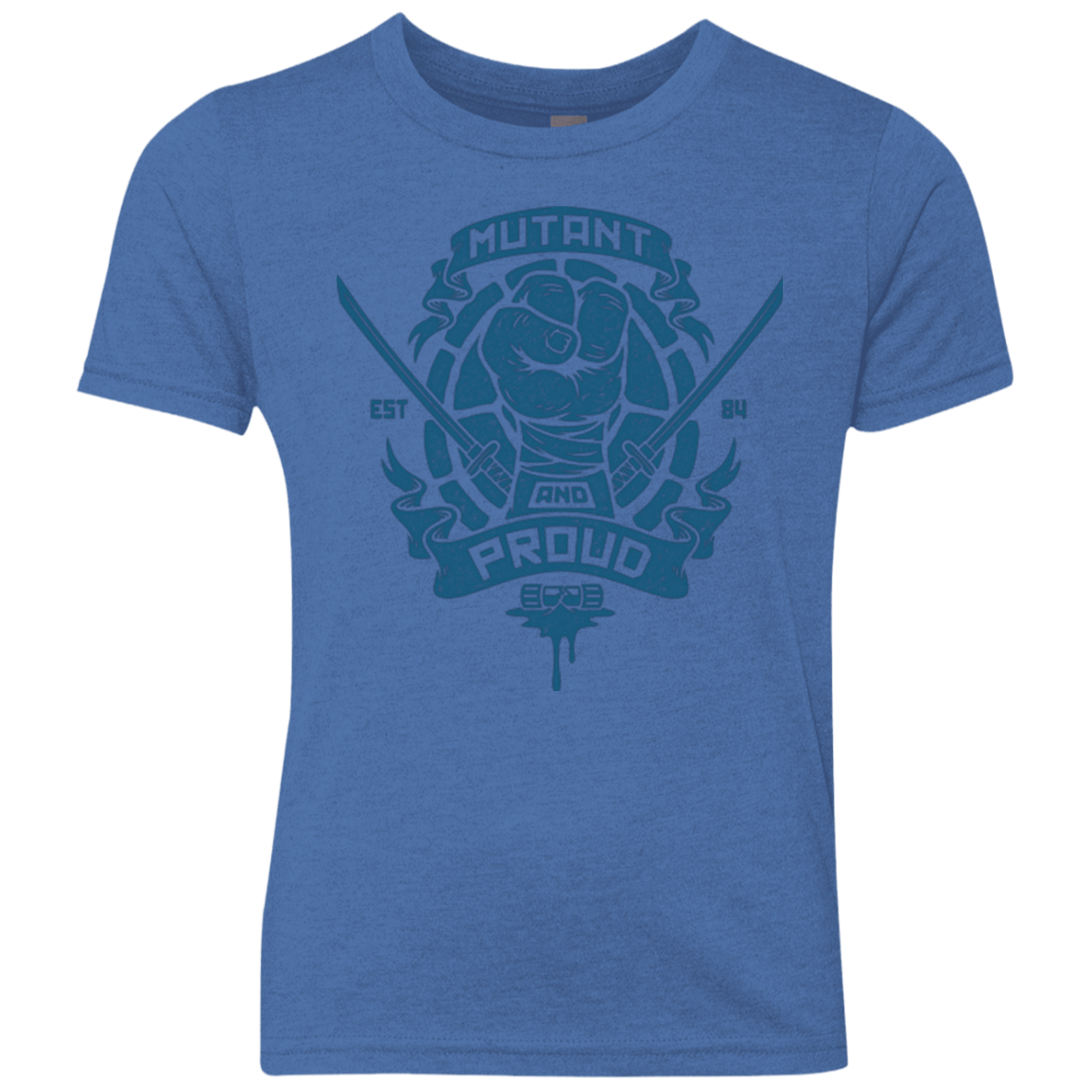 T-Shirts Vintage Royal / YXS Mutant and Proud Leo Youth Triblend T-Shirt