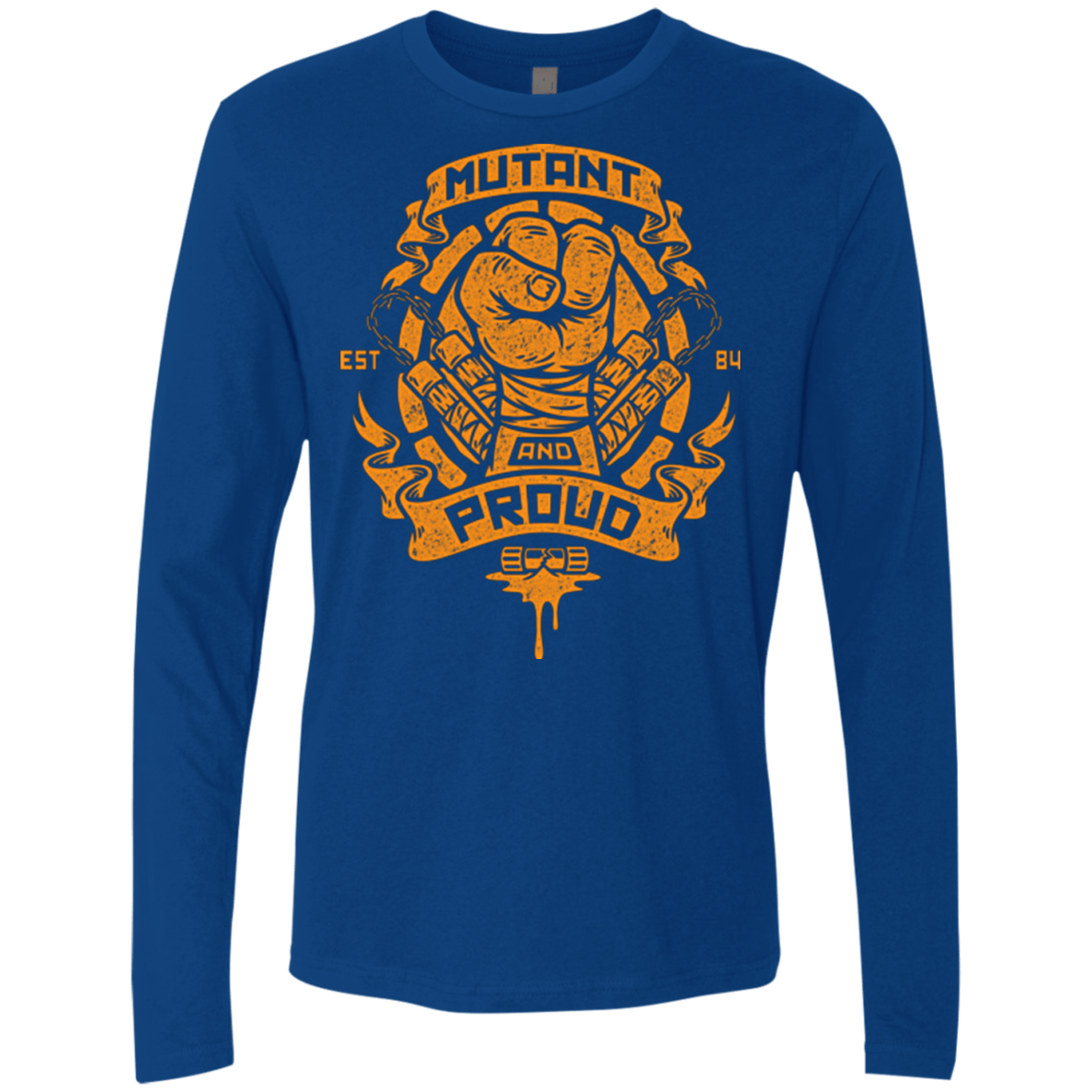 T-Shirts Royal / Small Mutant and Proud Mikey Men's Premium Long Sleeve