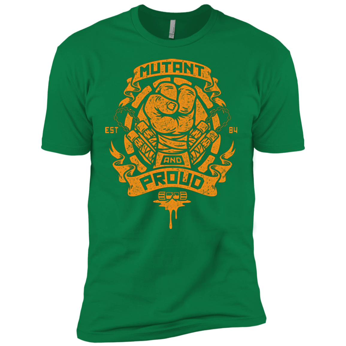 T-Shirts Kelly Green / X-Small Mutant and Proud Mikey Men's Premium T-Shirt