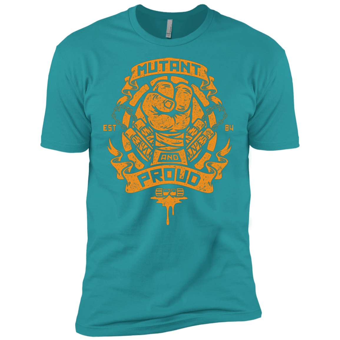 T-Shirts Tahiti Blue / X-Small Mutant and Proud Mikey Men's Premium T-Shirt