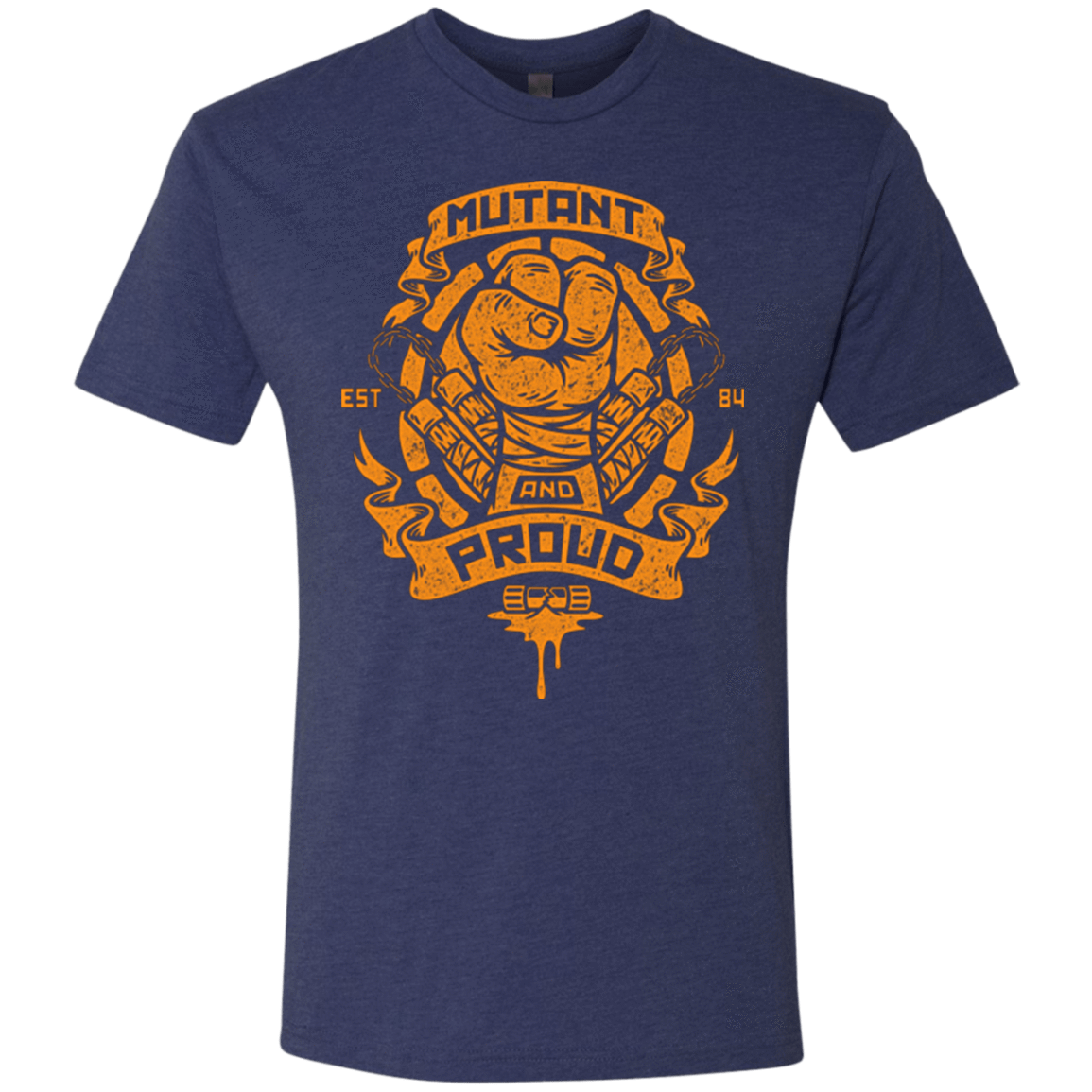 T-Shirts Vintage Navy / Small Mutant and Proud Mikey Men's Triblend T-Shirt