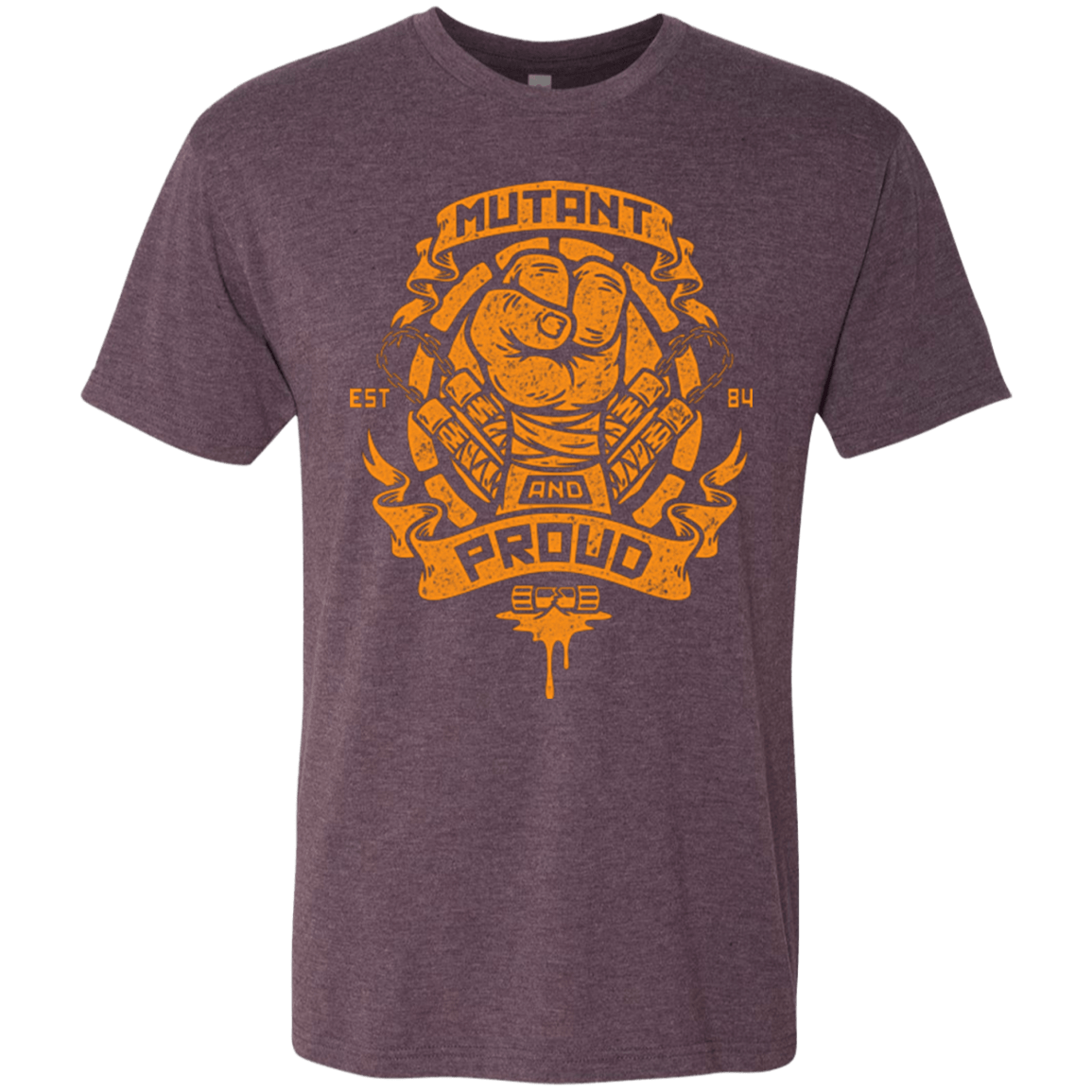 T-Shirts Vintage Purple / Small Mutant and Proud Mikey Men's Triblend T-Shirt