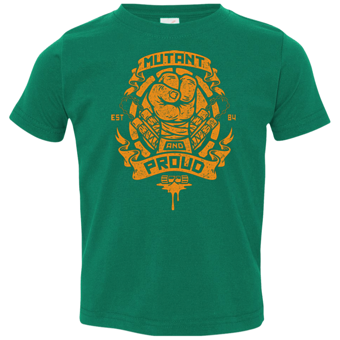 T-Shirts Kelly / 2T Mutant and Proud Mikey Toddler Premium T-Shirt