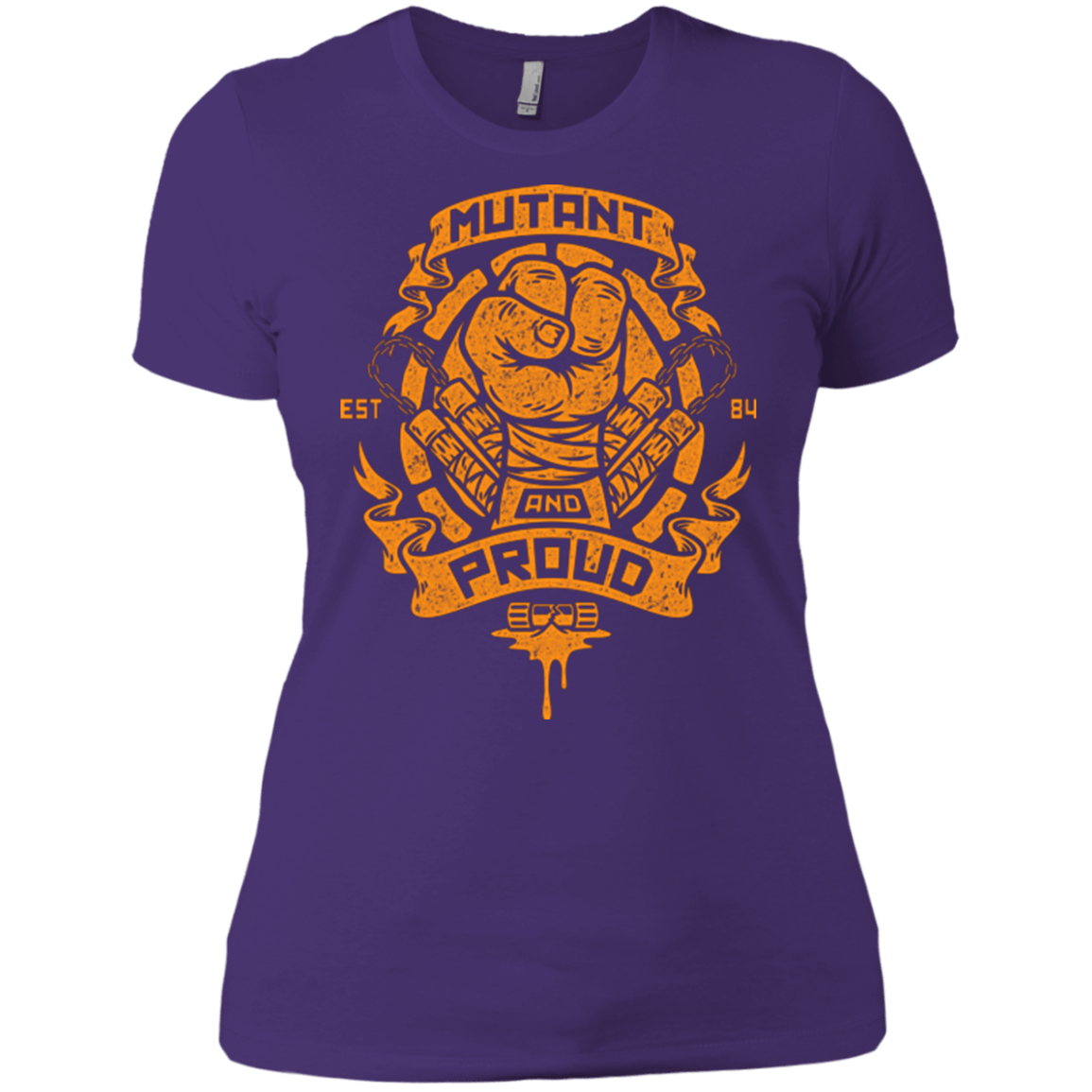 T-Shirts Purple / X-Small Mutant and Proud Mikey Women's Premium T-Shirt