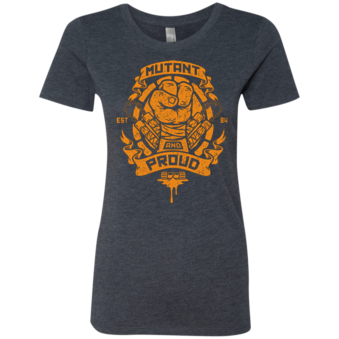 T-Shirts Vintage Navy / Small Mutant and Proud Mikey Women's Triblend T-Shirt