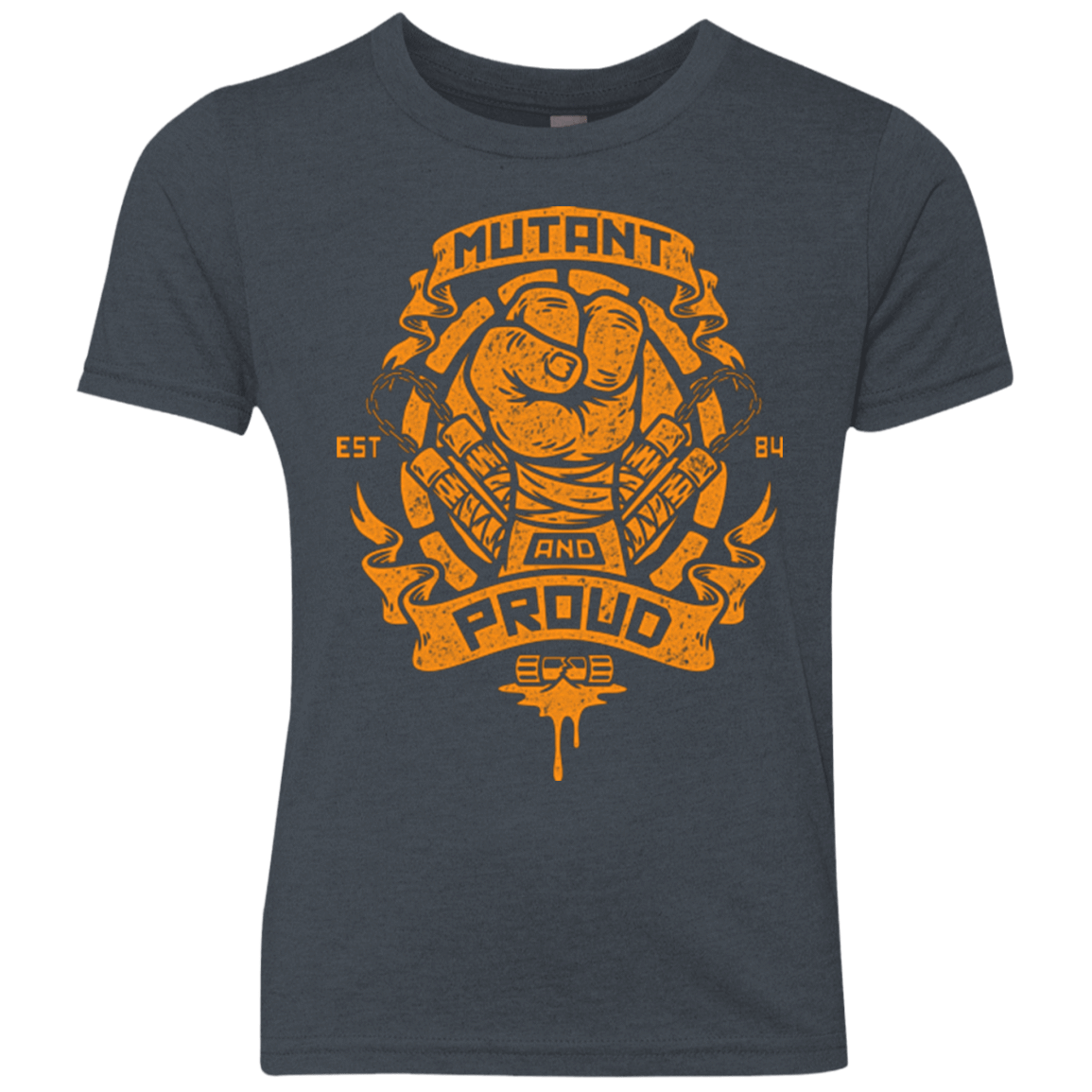 T-Shirts Vintage Navy / YXS Mutant and Proud Mikey Youth Triblend T-Shirt