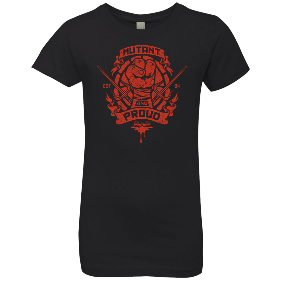 T-Shirts Black / YXS Mutant and Proud Raph Girls Premium T-Shirt