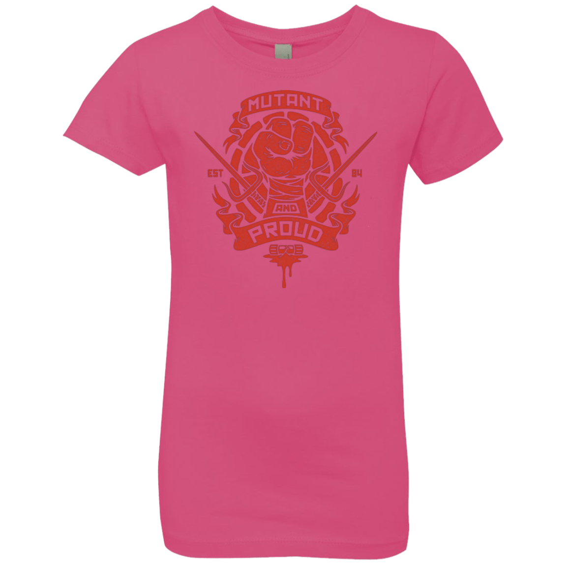 T-Shirts Hot Pink / YXS Mutant and Proud Raph Girls Premium T-Shirt