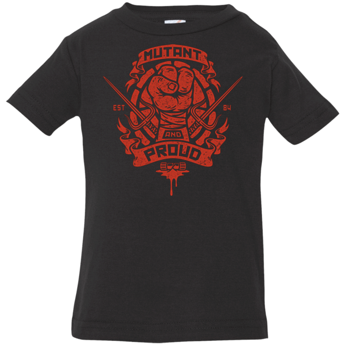 T-Shirts Black / 6 Months Mutant and Proud Raph Infant PremiumT-Shirt