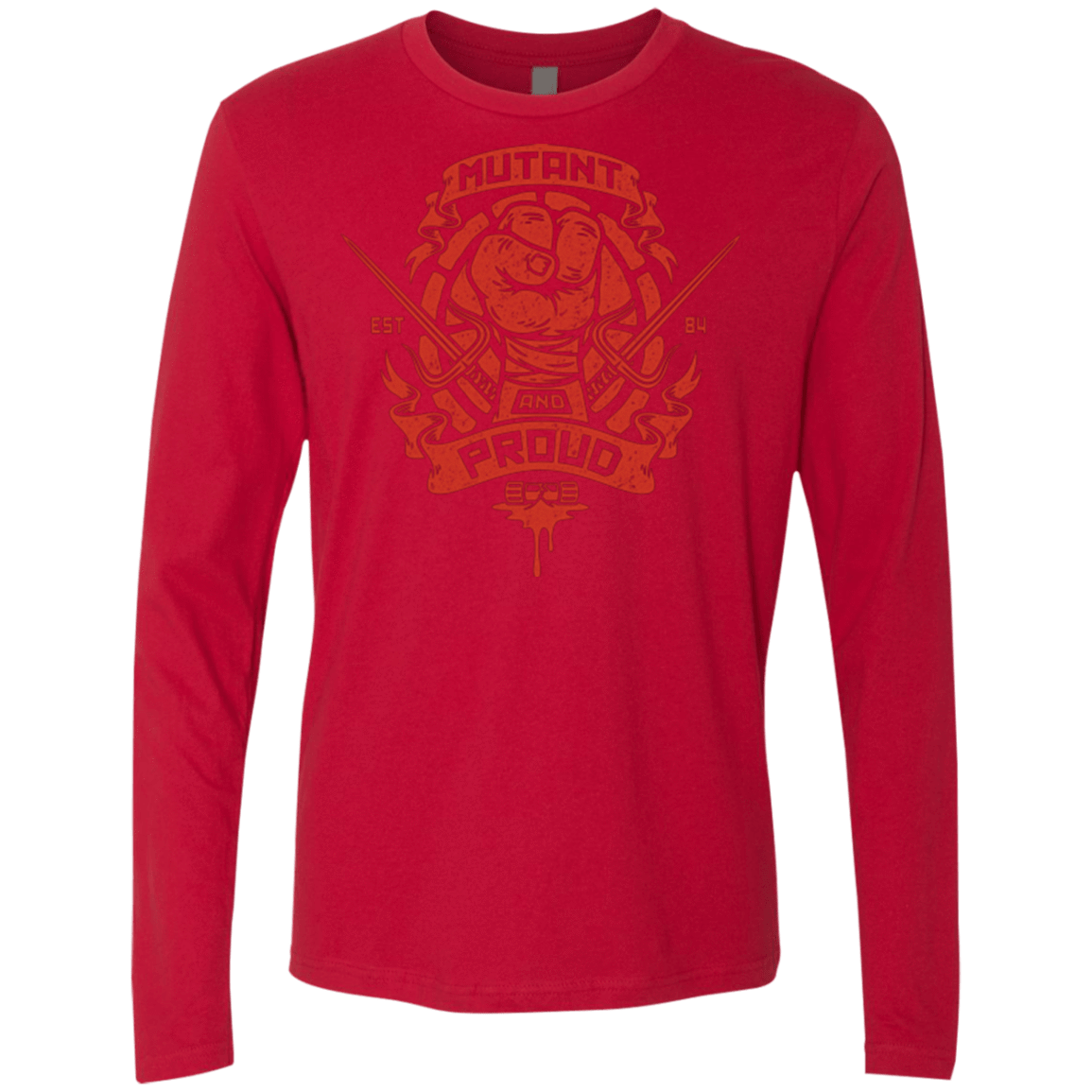 T-Shirts Red / Small Mutant and Proud Raph Men's Premium Long Sleeve