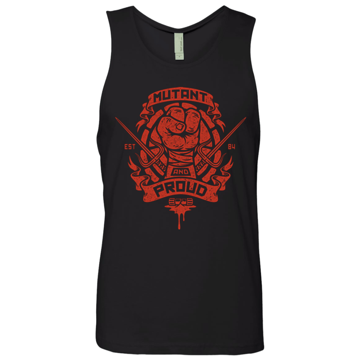 T-Shirts Black / Small Mutant and Proud Raph Men's Premium Tank Top