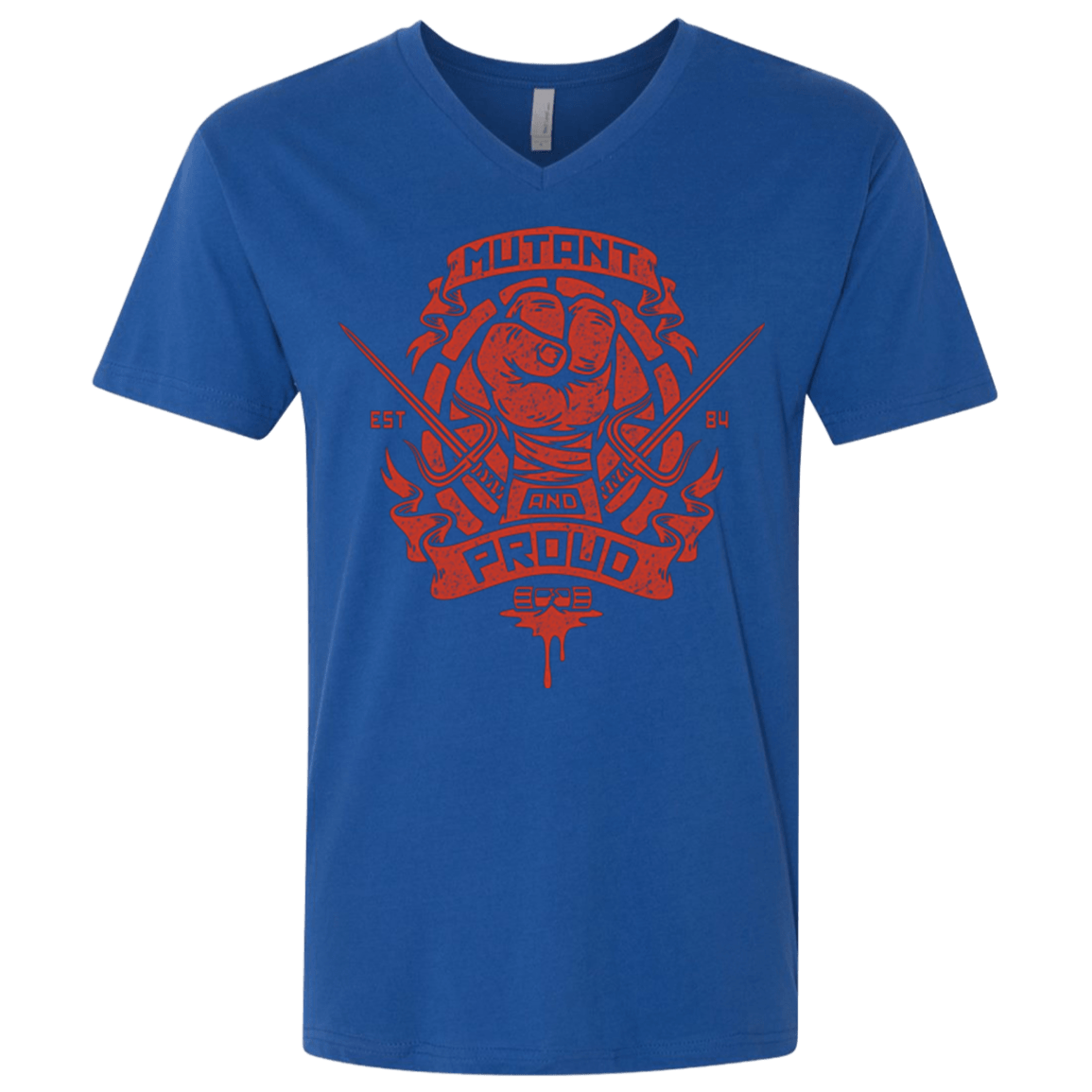 T-Shirts Royal / X-Small Mutant and Proud Raph Men's Premium V-Neck