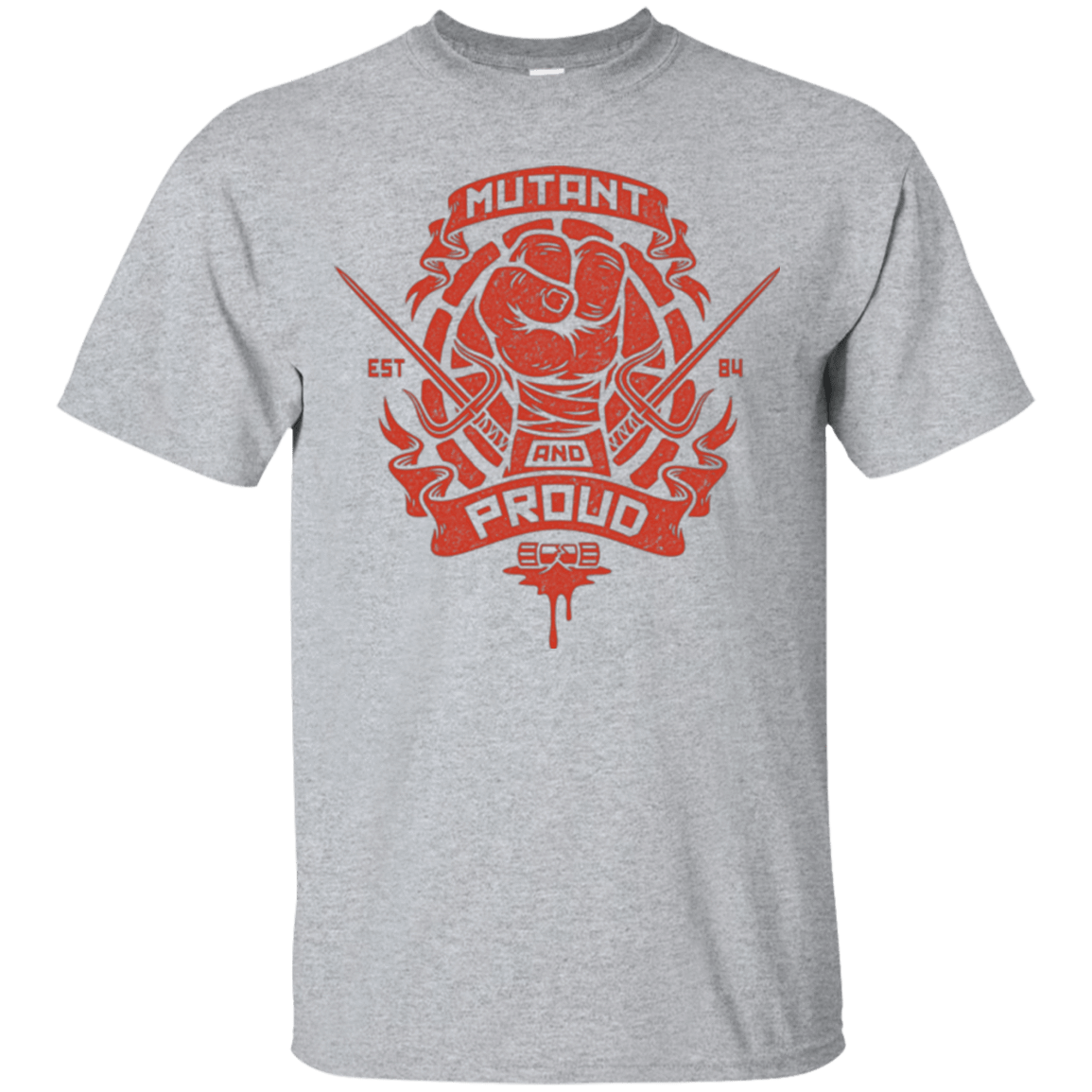 T-Shirts Sport Grey / Small Mutant and Proud Raph T-Shirt