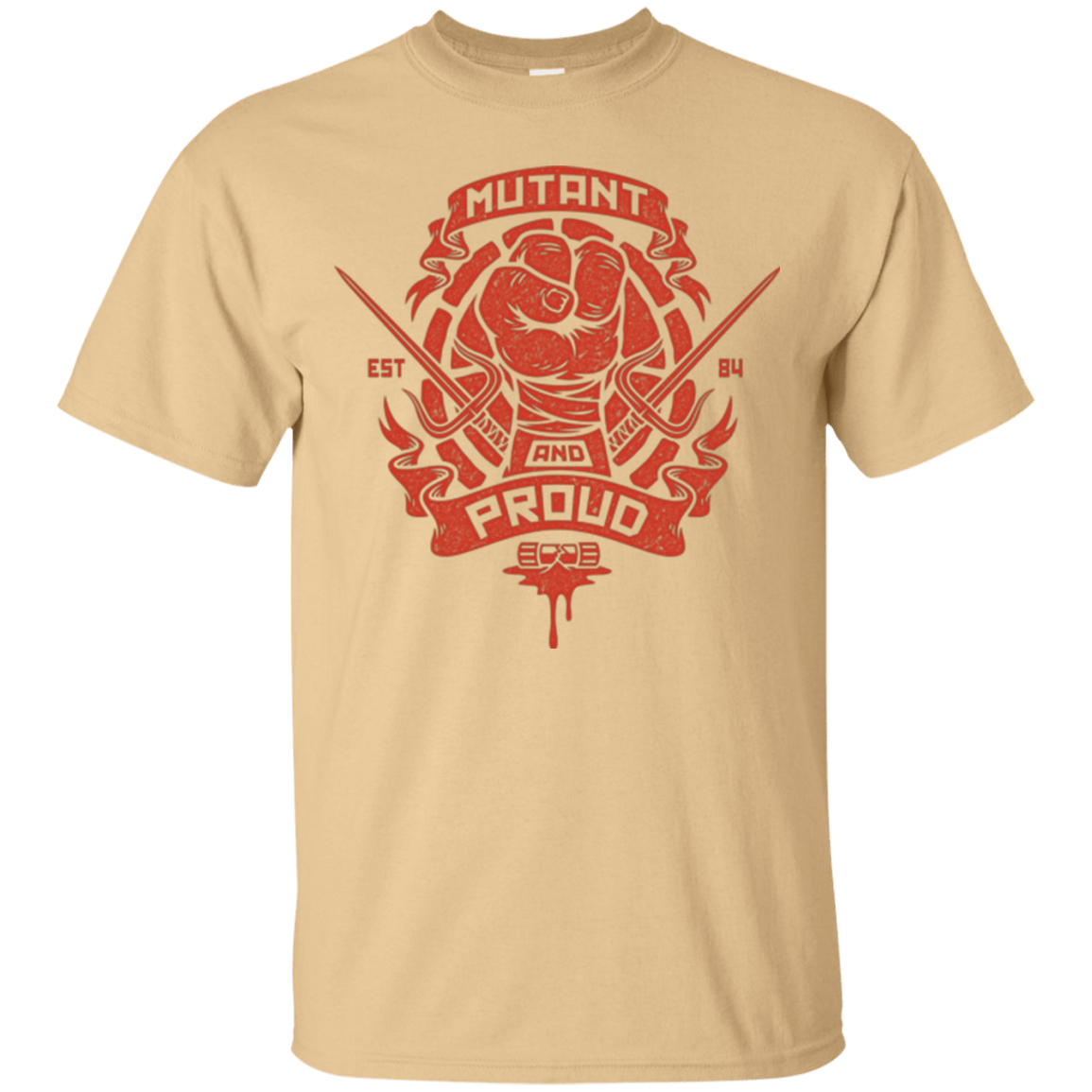 T-Shirts Vegas Gold / Small Mutant and Proud Raph T-Shirt