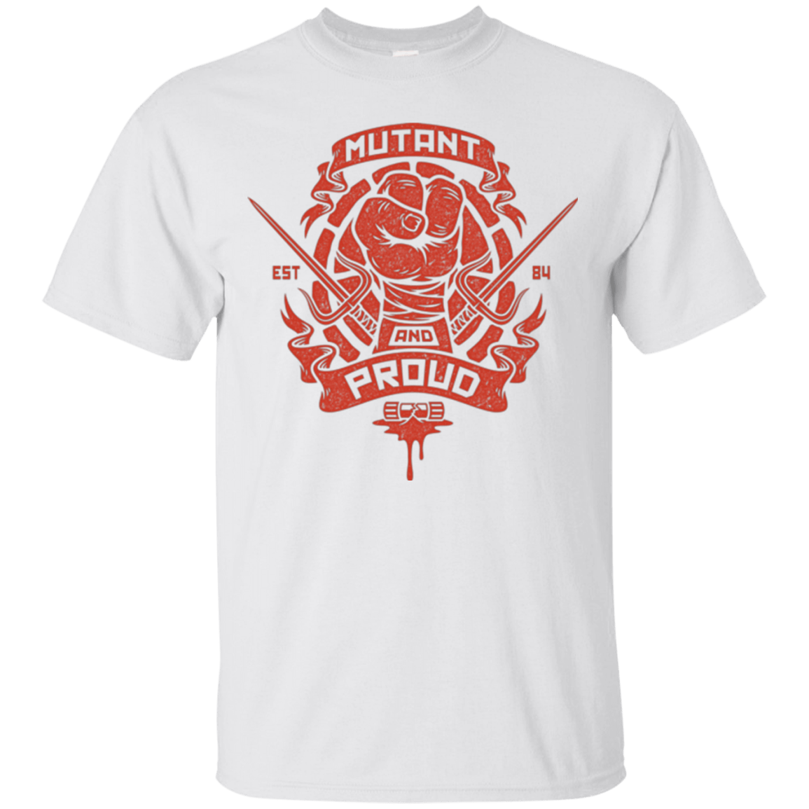 T-Shirts White / Small Mutant and Proud Raph T-Shirt