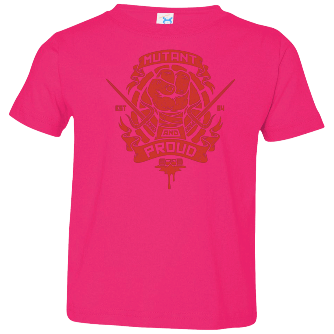 T-Shirts Hot Pink / 2T Mutant and Proud Raph Toddler Premium T-Shirt