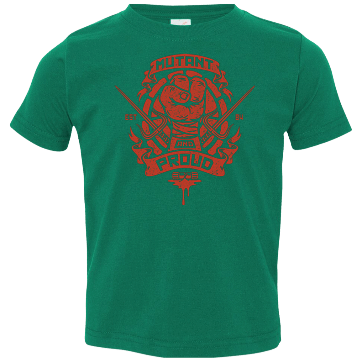 T-Shirts Kelly / 2T Mutant and Proud Raph Toddler Premium T-Shirt