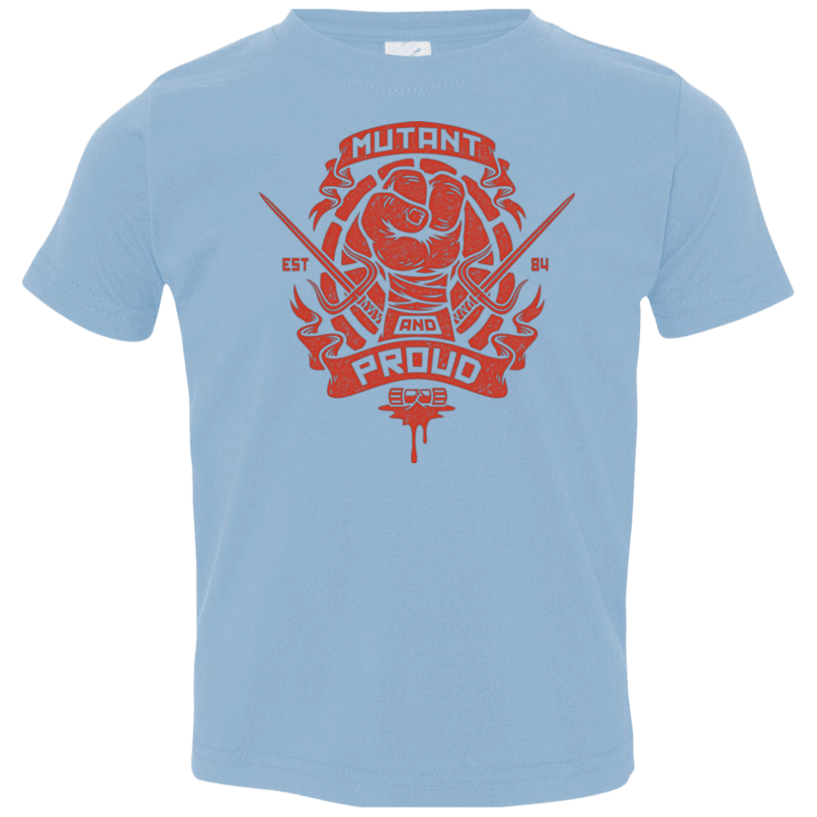 T-Shirts Light Blue / 2T Mutant and Proud Raph Toddler Premium T-Shirt