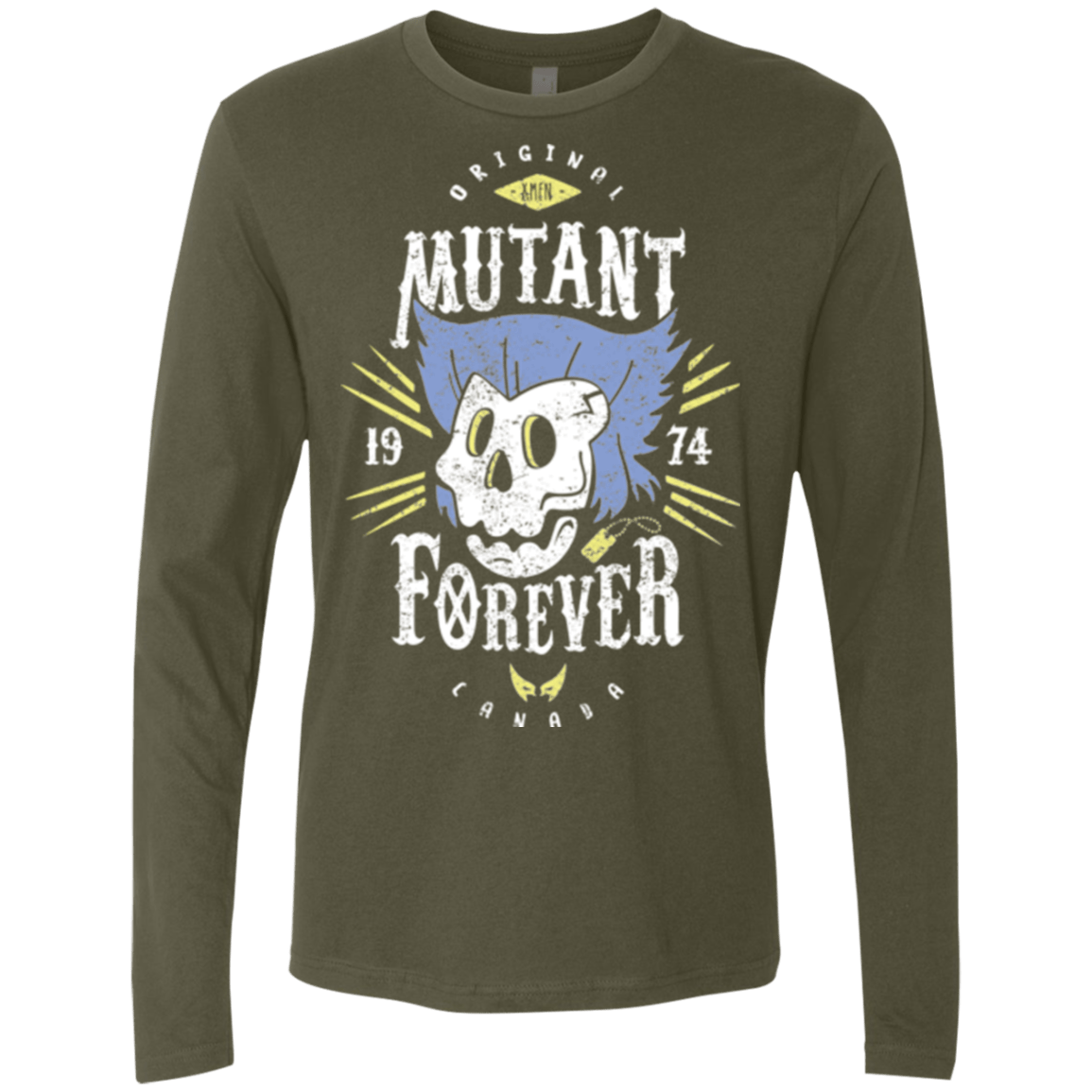 T-Shirts Military Green / Small Mutant Forever Men's Premium Long Sleeve