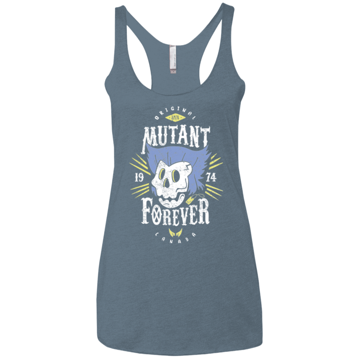 T-Shirts Indigo / X-Small Mutant Forever Women's Triblend Racerback Tank
