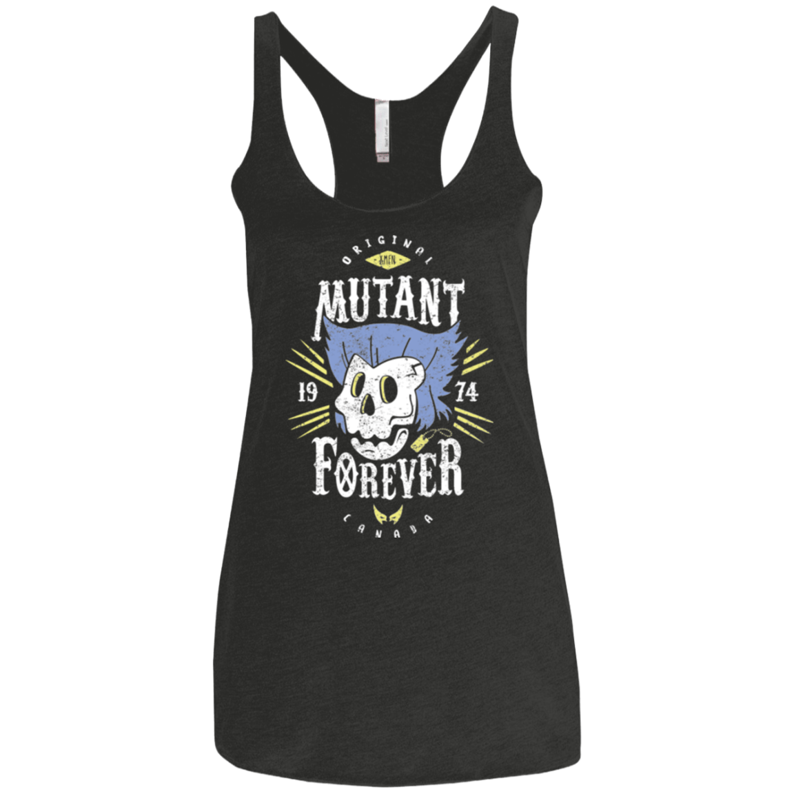 T-Shirts Vintage Black / X-Small Mutant Forever Women's Triblend Racerback Tank