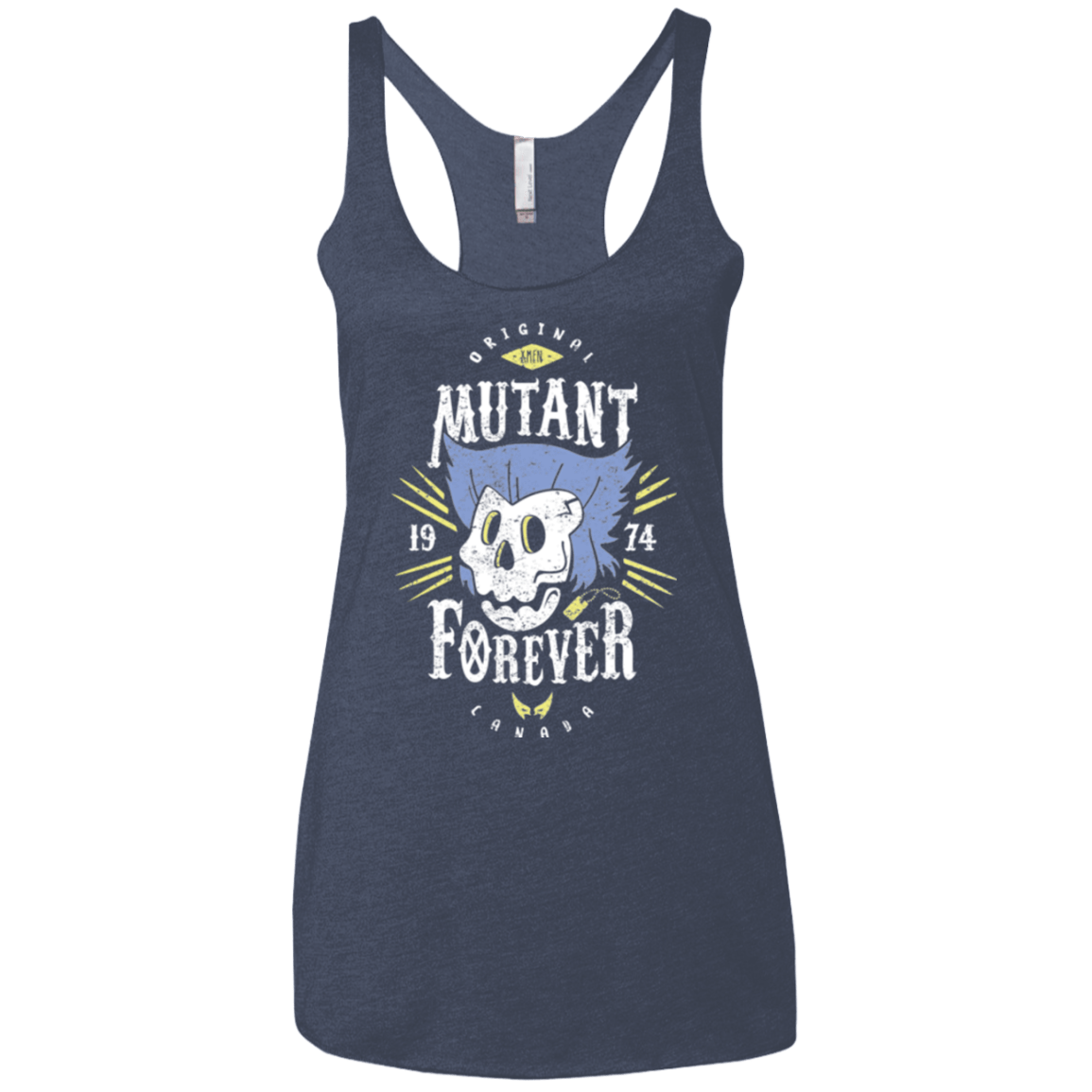 T-Shirts Vintage Navy / X-Small Mutant Forever Women's Triblend Racerback Tank