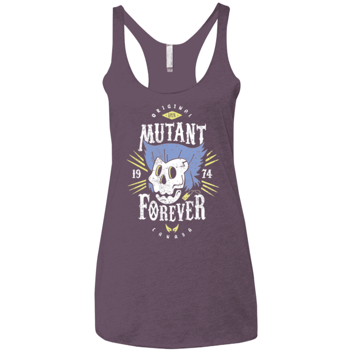 T-Shirts Vintage Purple / X-Small Mutant Forever Women's Triblend Racerback Tank