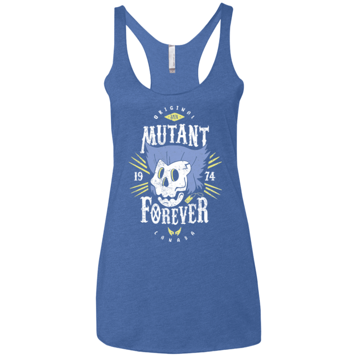 T-Shirts Vintage Royal / X-Small Mutant Forever Women's Triblend Racerback Tank