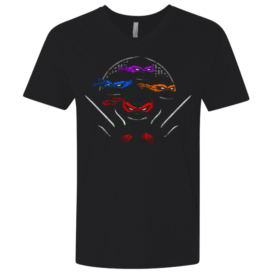 T-Shirts Black / X-Small Mutant Ninja Brothers Men's Premium V-Neck