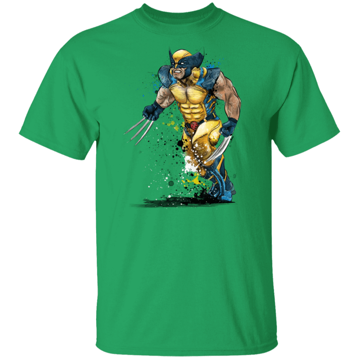 T-Shirts Irish Green / S Mutant Rage Watercolor T-Shirt