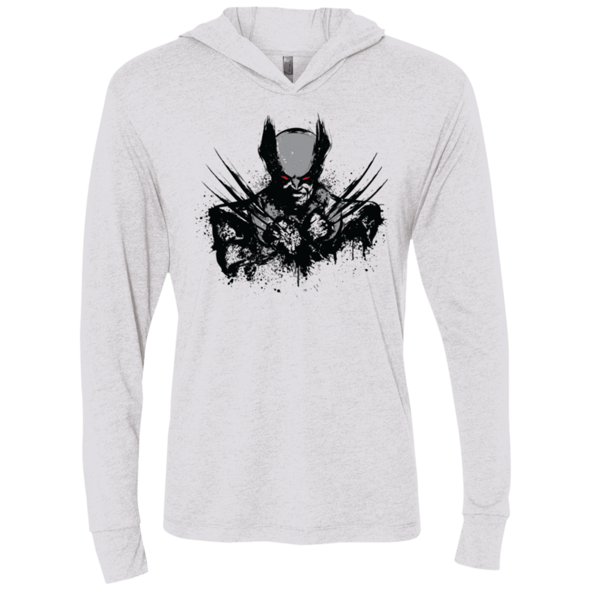 T-Shirts Heather White / X-Small Mutant Rage X Triblend Long Sleeve Hoodie Tee