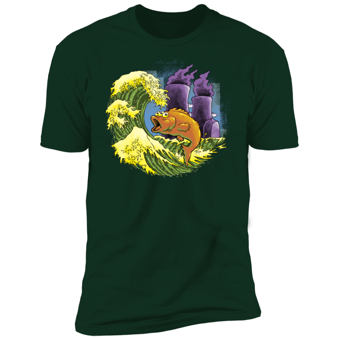 T-Shirts Forest Green / S Mutant Wave Men's Premium T-Shirt