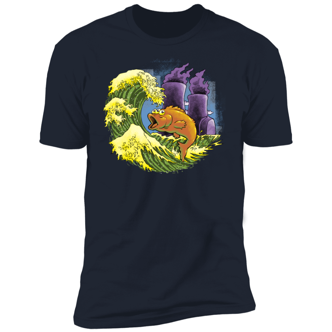 T-Shirts Midnight Navy / S Mutant Wave Men's Premium T-Shirt