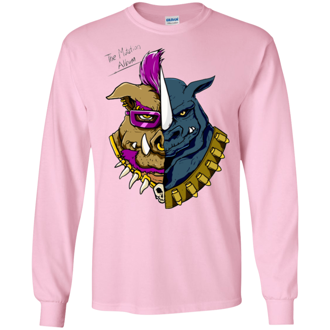 T-Shirts Light Pink / S Mutation album Men's Long Sleeve T-Shirt